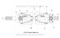 DRIVE TRAIN, HINTEN DRIVE SHAFT