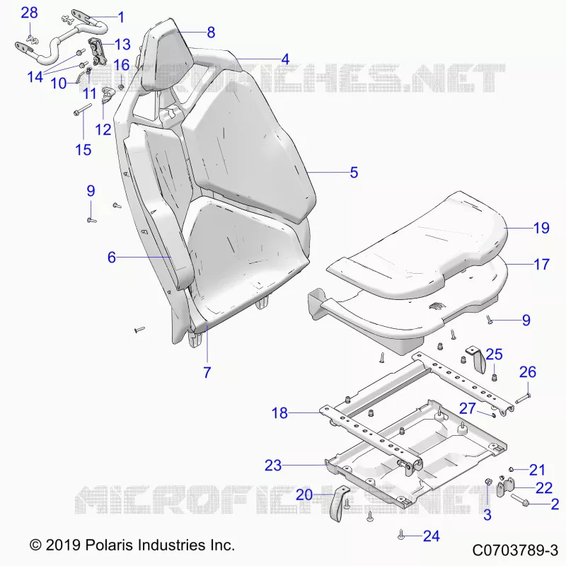 SITZ ASM. REAR, PREMIUM/DELUXE