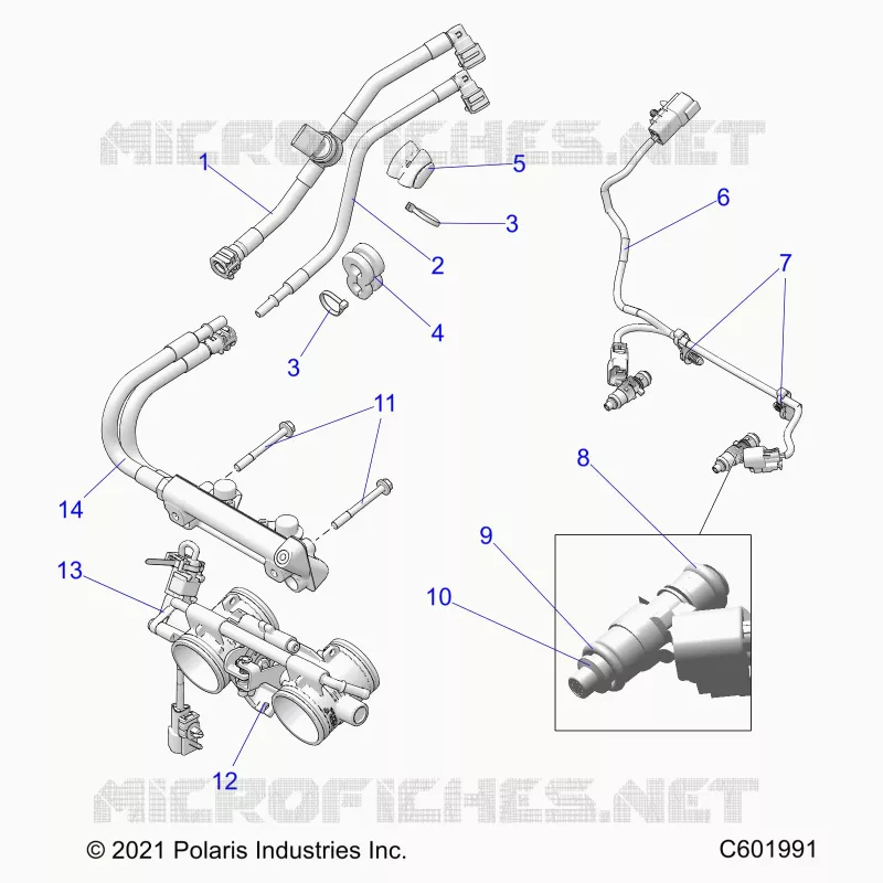 KRAFTSTOFFSYSTEM, RAIL, LINES AND THROTTLE BODY