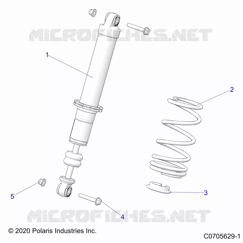 SUSPENSION, FRONT SHOCK