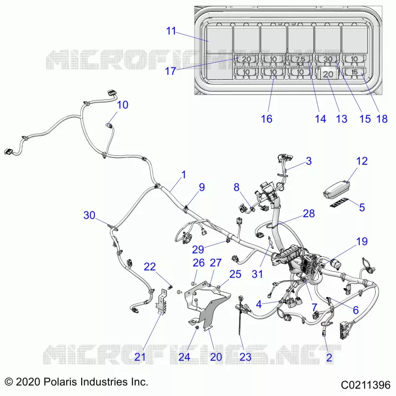 ELEKTRIC, MAIN WIRE HARNESS
