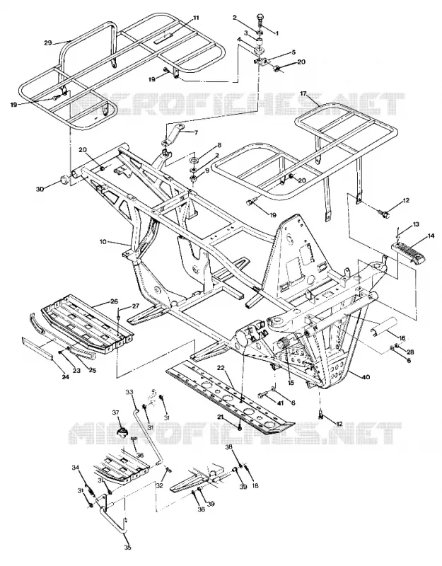 FRAME ASSEMBLY WITH RACKS UPDATED 5/90 (4917731773003A)