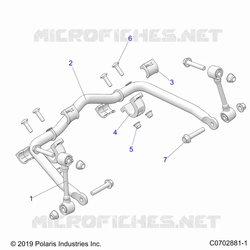 SUSPENSION, FRONT STABILISATORSTANGE