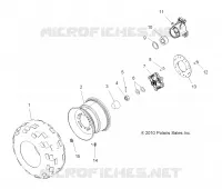 RADS, REAR TIRE AND BRAKE DISC