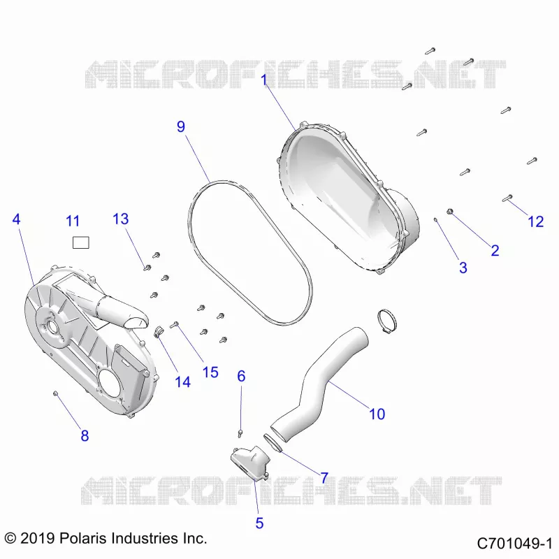 ANTRIEB, CLUTCH COVER AND DUCTING