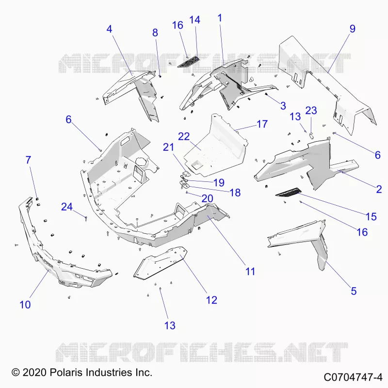 KAROSSERIE HINTEN RACK AND FENDERS