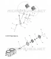 ENGINE, AUSPUFF VALVES AND SOLENOID