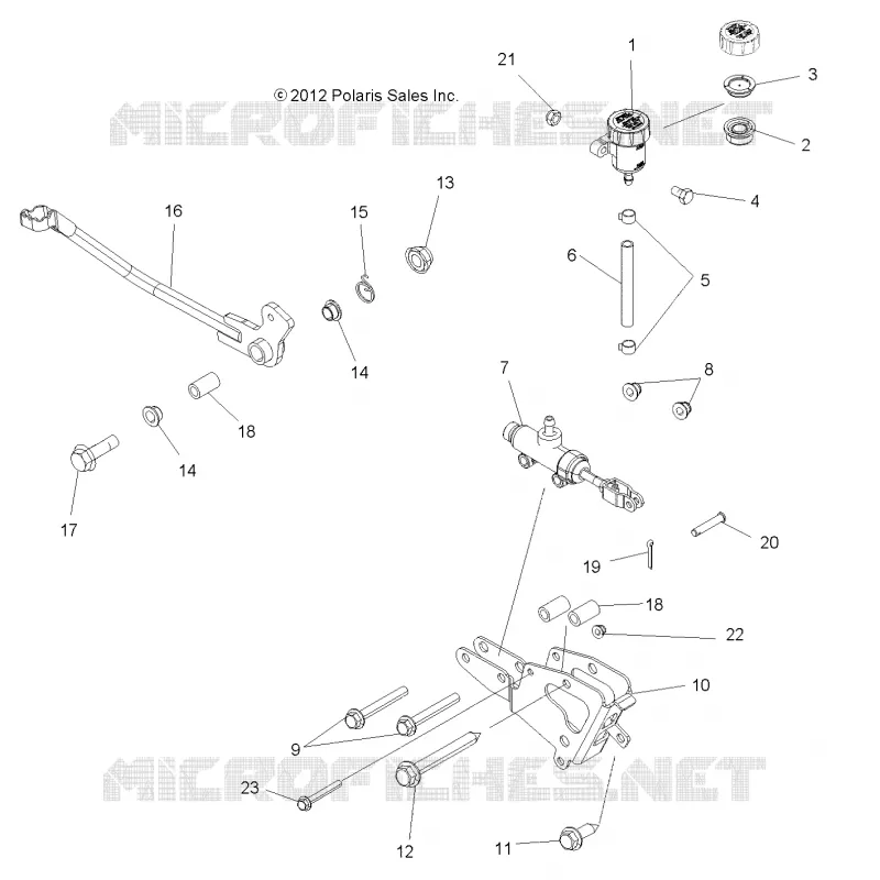 BREMSES, BREMSE PEDAL AND MASTER CYLINDER