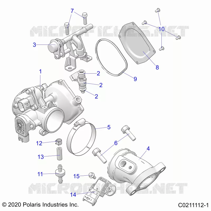 ENGINE, DROSSELKLAPPENGEHÃ„USE AND FUEL RAIL