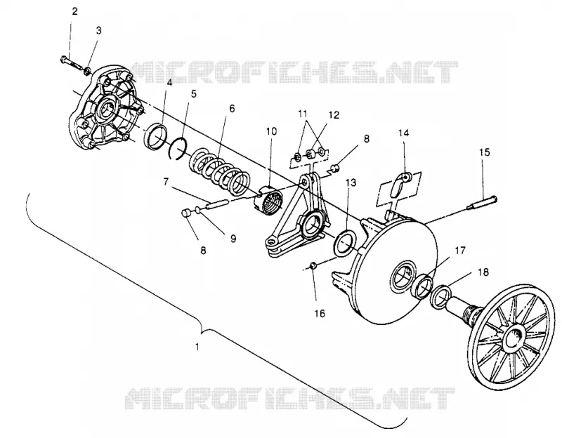 Antriebskupplung 440 XCR SP 0961760 (4931583158B013)