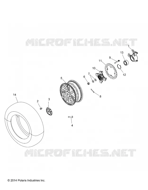 RADS, FRONT AND HUB