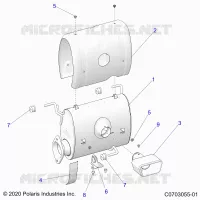 ENGINE, ABGASSYSTEM, SILENCER