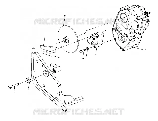 RECHTS GEARCASE   BRAKE MONTAGE (4916341634029A)