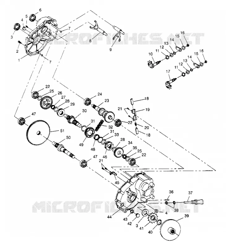 GETRIEBEGEHÄUSE ASSEMBLY 2x4 300 W947530 (4926742674C003)