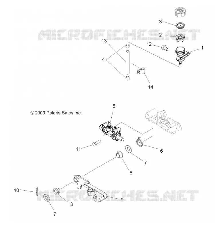 BREMSES, PEDAL AND REAR MASTER CYLINDER
