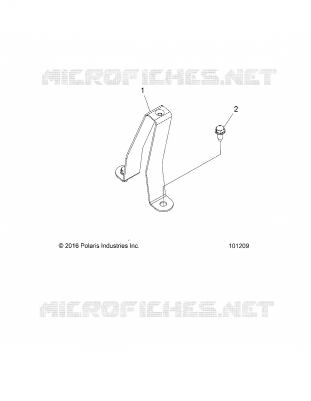 CHASSIS, FUEL TANK SUPPORT BRACKET -A18SDA57F1/SDE57F1 (101209)