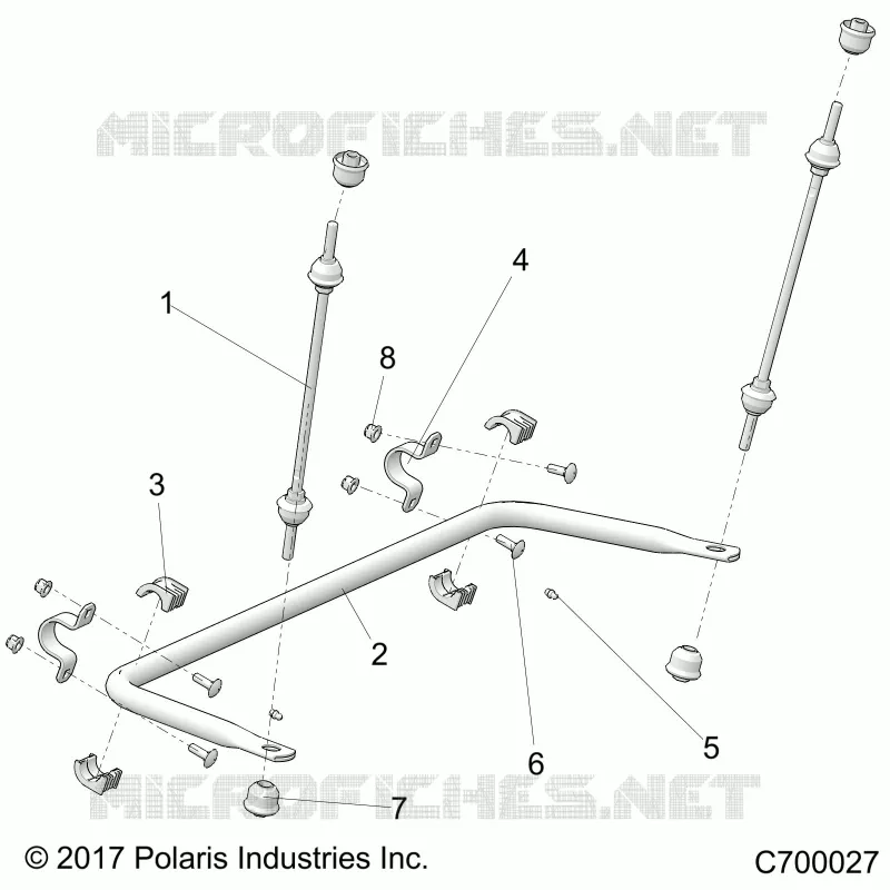 SUSPENSION, HINTER SPREIZE STABILISATOR 49S- R20RSU99/A/B (C700027)