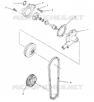 WASSERPUMPE  500 EFI 0952774, EFI SKS 0952574,   EFI SKS PT 0952974, and EUR (4929052905C012)