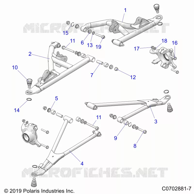 FRONT SUSPENSION CONTROL ARMS