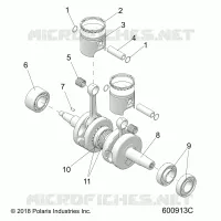 ENGINE, PISTON AND KURBELWELLE