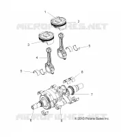 MOTOR, KURBELWELLE AND PISTON