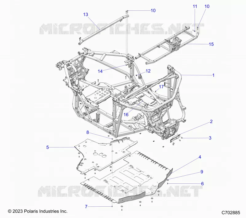 CHASSIS, MAIN FRAME AND SKID PLATES