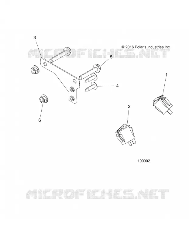 SWITCHES AND AUX POWER PLUG BRACKET