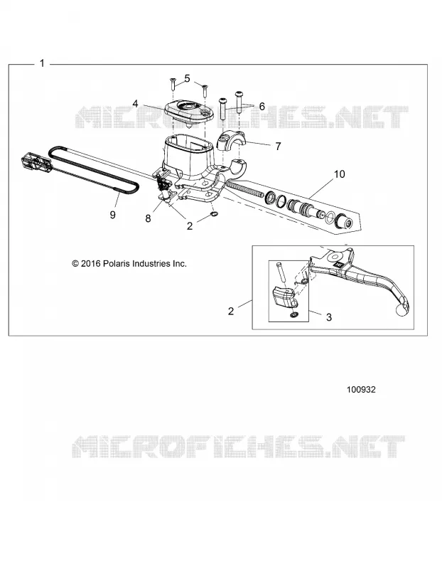 VORDERBREMSE BRAKE LEVER AND MASTER CYLINDER