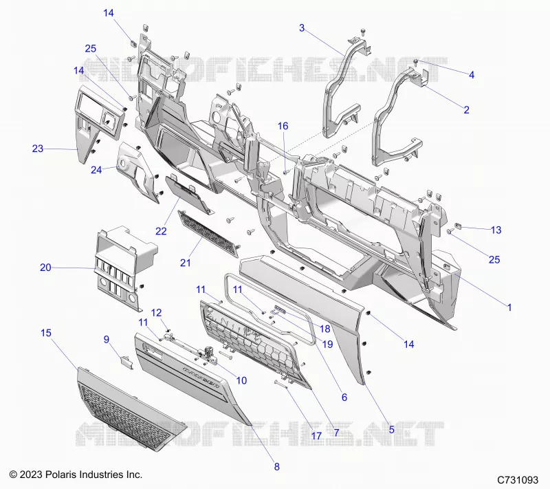 INSTRUMENTENTAFEL, LOWER