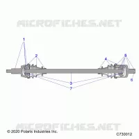 ANTRIEB, HALF SHAFT, FRONT