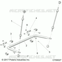 SUSPENSION, REAR STABILISATORSTANGE