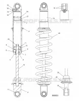 SUSPENSION, FEDER TRACK (COIL OVER)