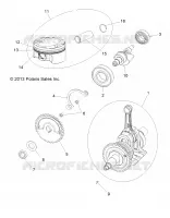 ENGINE, KURBELWELLE, PISTON AND BALANCE SHAFT