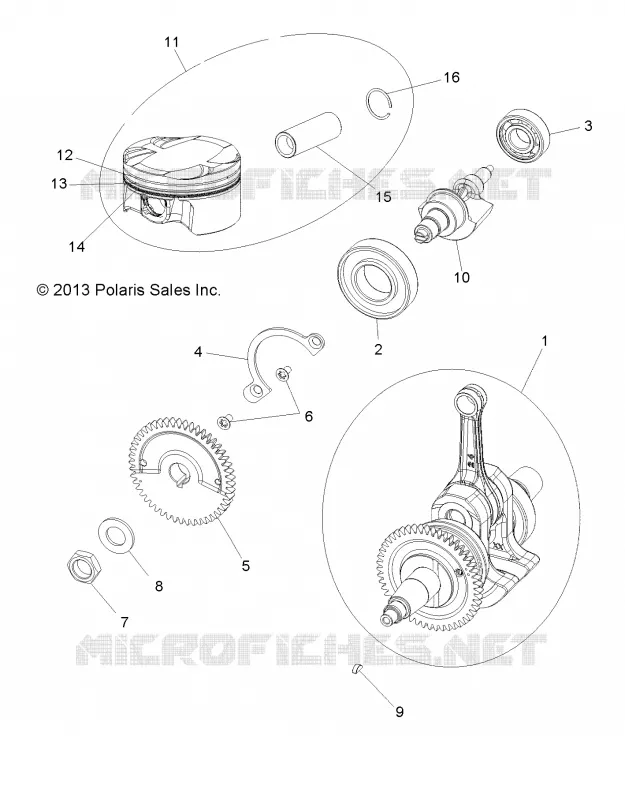 ENGINE, KURBELWELLE, PISTON AND BALANCE SHAFT