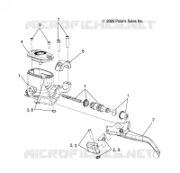 VORDERBREMSE BRAKE LEVER AND MASTER CYLINDER (TO 7/24/16)