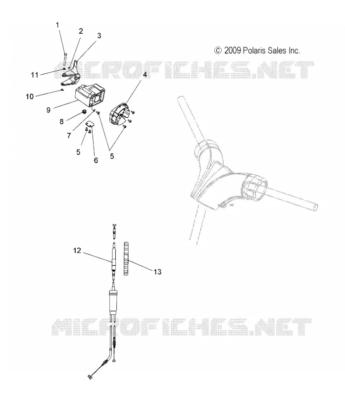 MOTOR, DROSSELN CONTROL ASM.