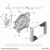 ENGINE, KÃŒHLSYSTEM, RADIATOR, FAN & OVERFLOW BOTTLE