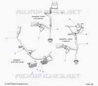 ELEKTRIC, WIRE HARNESS, HOOD, ELEC. START