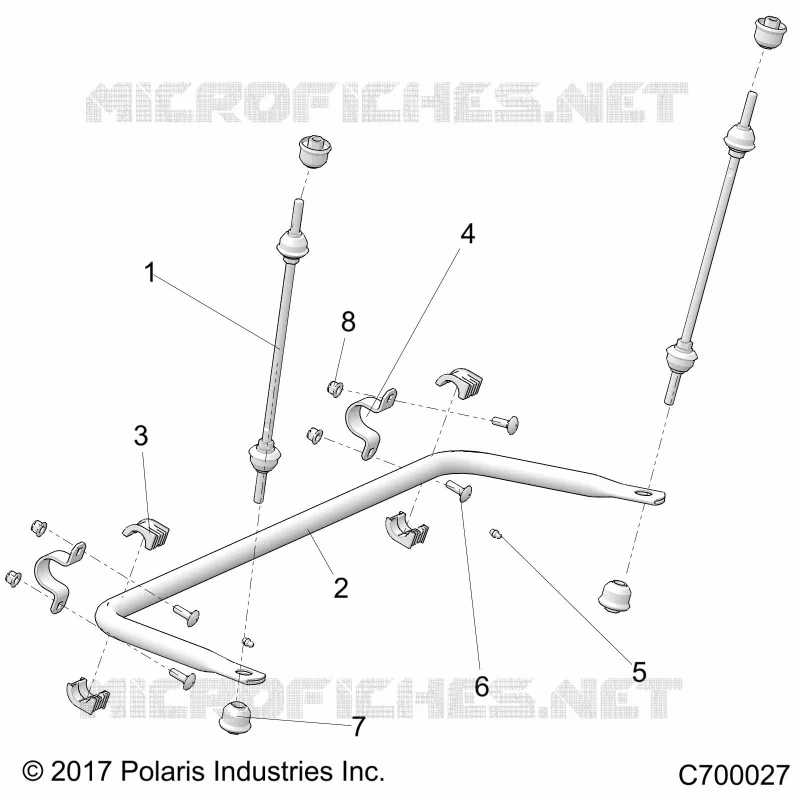 SUSPENSION, HINTER SPREIZE STABILISATOR 49S- R20RRU99/A/B (C700027)