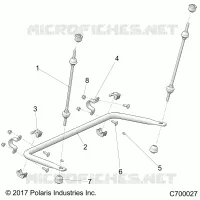SUSPENSION, HINTER SPREIZE STABILISATOR 49S- R20RRR99/A (C700027)
