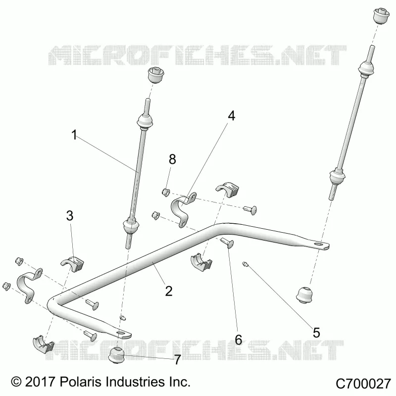 SUSPENSION, HINTER SPREIZE STABILISATOR 49S- R20RRR99/A (C700027)