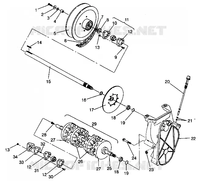 ANTRIEB ASSEMBLY Storm 0940782 and Storm SKS 0940582 (4925032503017A)