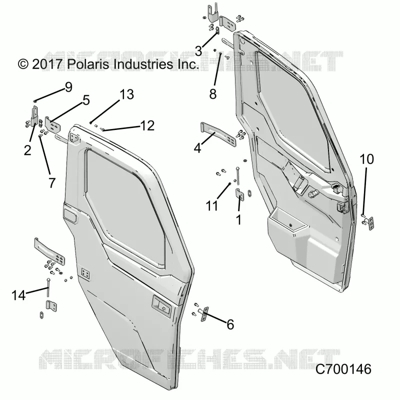 DOORS, FRONT, FULL, MOUNTING