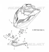 HAUBE MOUNTING/FRONT BUMPER