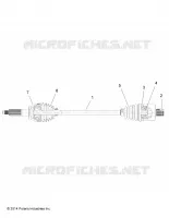 DRIVE TRAIN, HINTEN DRIVE SHAFT