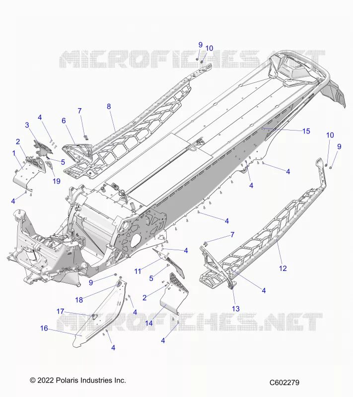 CHASSIS, CLUTCH GUARD, FOOTRESTS, AND RUNNINGBOARDS