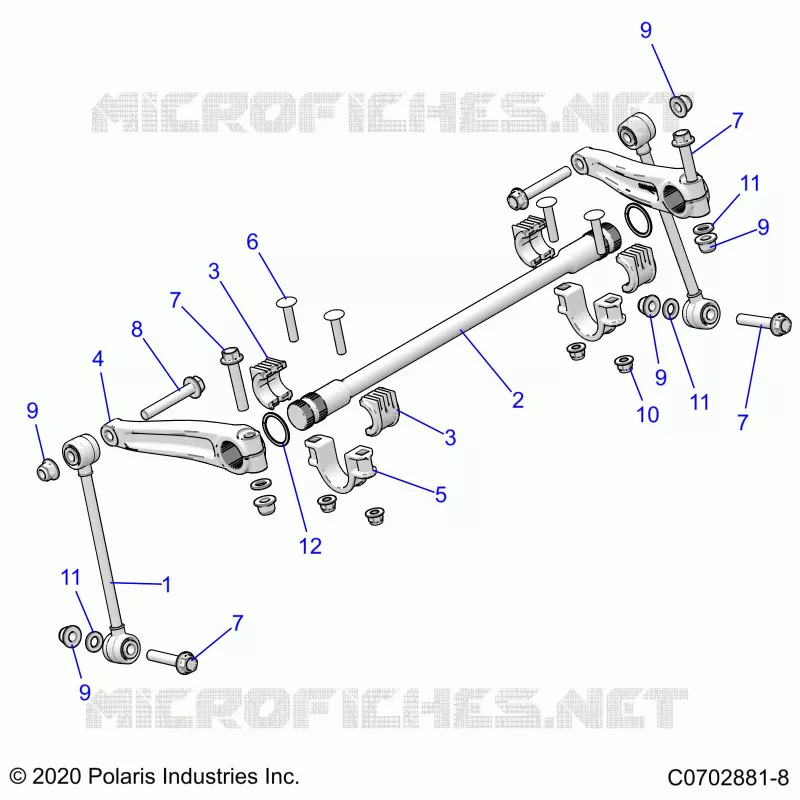 SUSPENSION, FRONT STABILISATORSTANGE