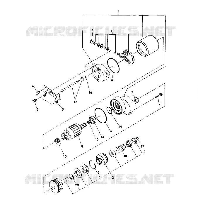 ANLASSER ASSEMBLY 250 6x6 / W928727 (4922842284047A)