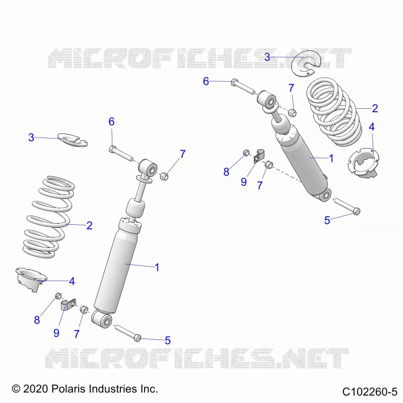 SUSPENSION, FRONT SHOCK