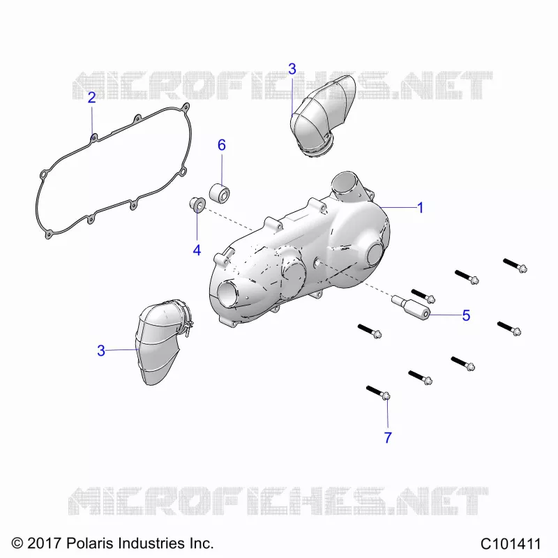ANTRIEB, CLUTCH COVER AND DUCTING